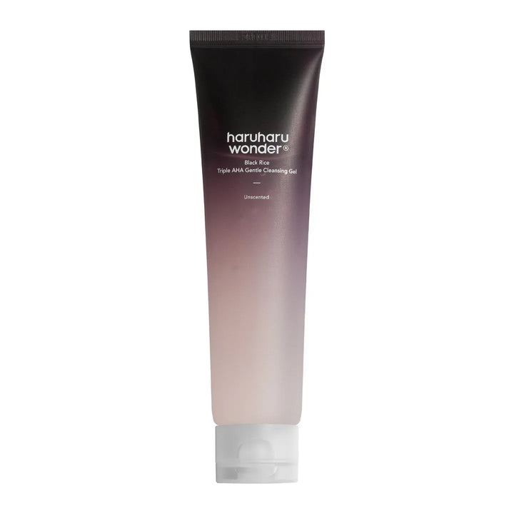 HARUHARU WONDER - Black Rice Triple AHA Gentle Cleansing Gel | Limpiador facial 200 ml (Sin caja)