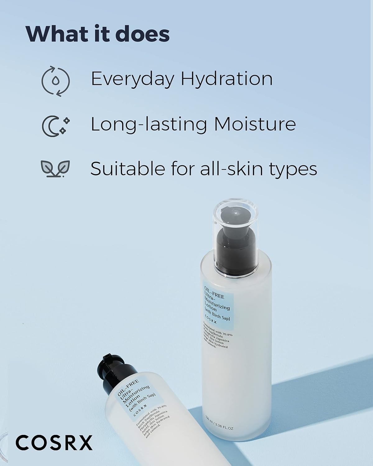 COSRX - Loción Hidratante Oil Free Ultra Moisturizing Lotion with Birch Sap