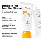 Anua - Zero-Cast Moisturizing Finish Sunscreen | Bloqueador solar 50 ml