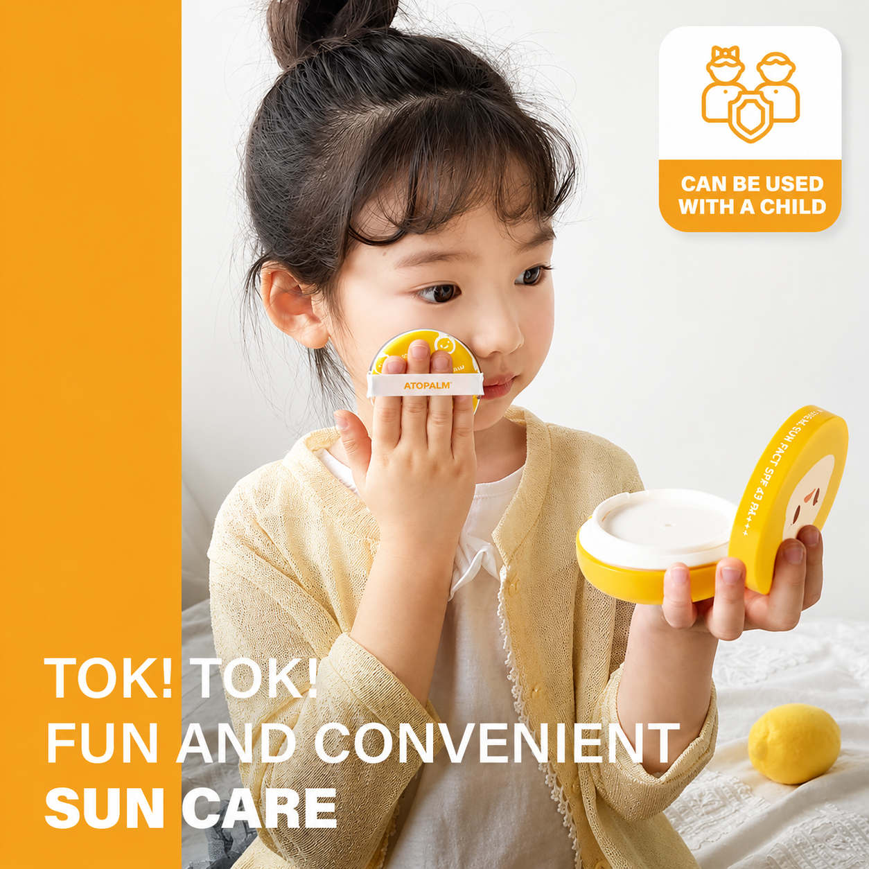 ATOPALM - Tok Tok Facial Sun Pact | Polvo compacto