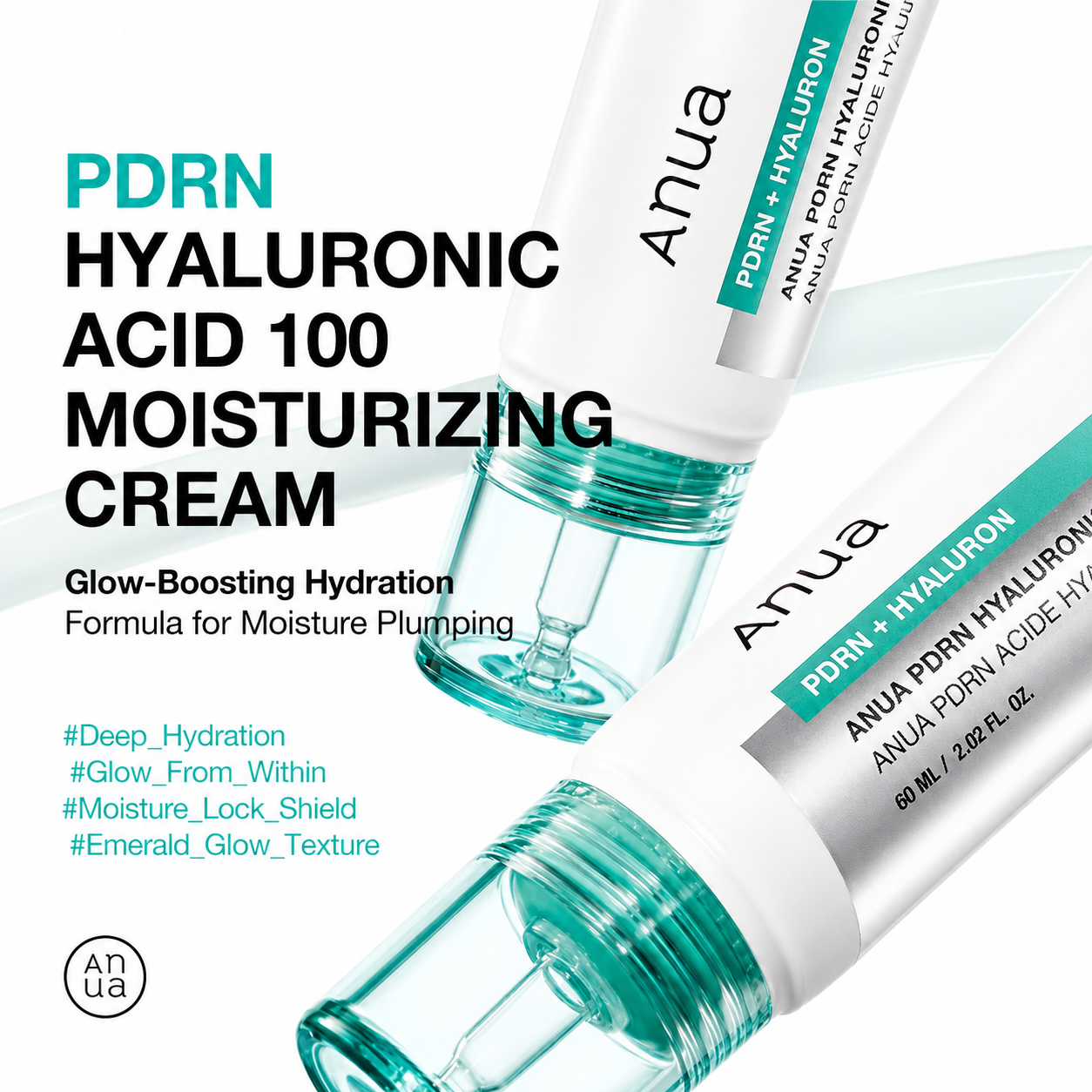 Anua - PDRN Hyaluronic Acid 100 Moisturizing Cream 60ml