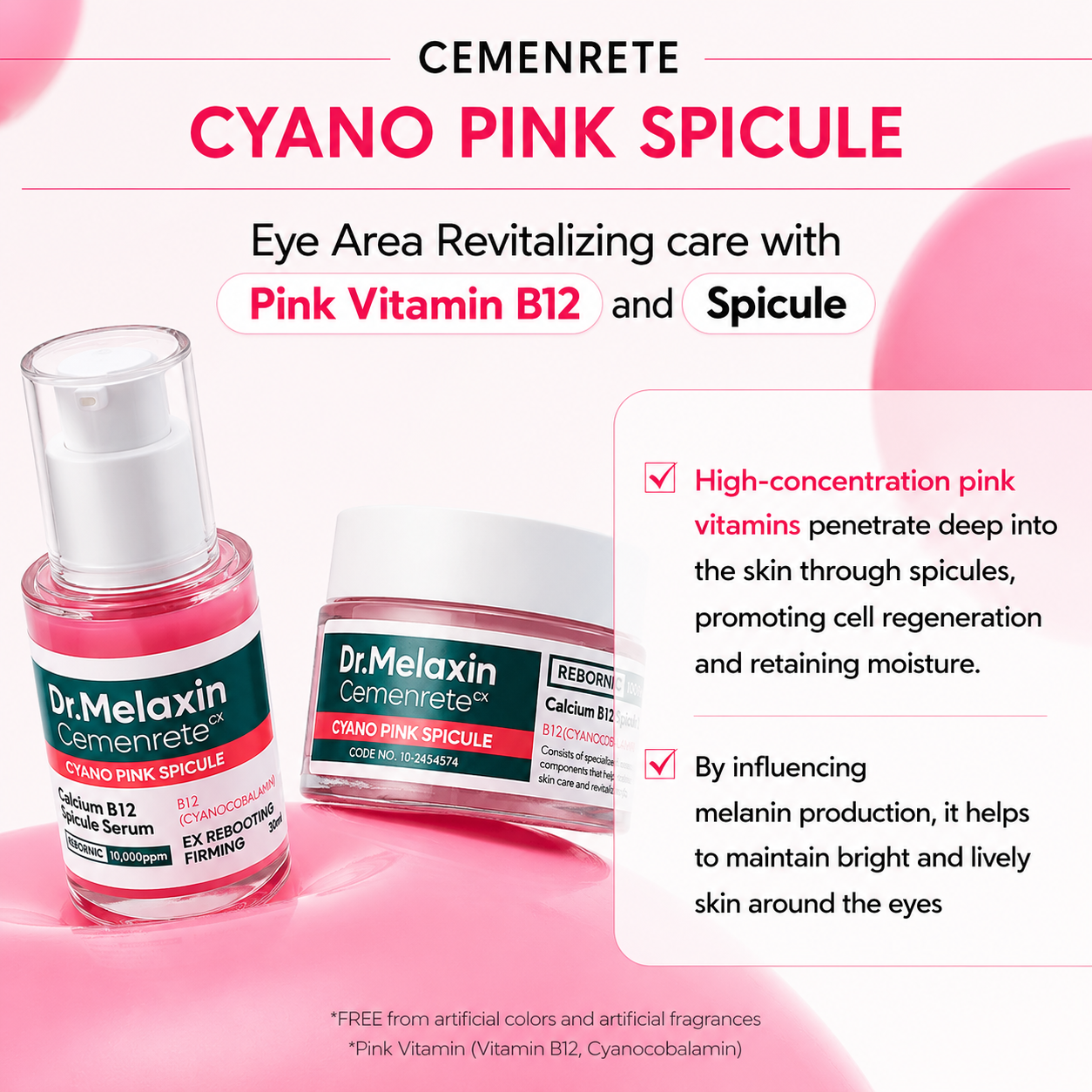 Dr.Melaxin - Cemenrete Cyano Pink Spicule Serum 2025 Version | 30ml