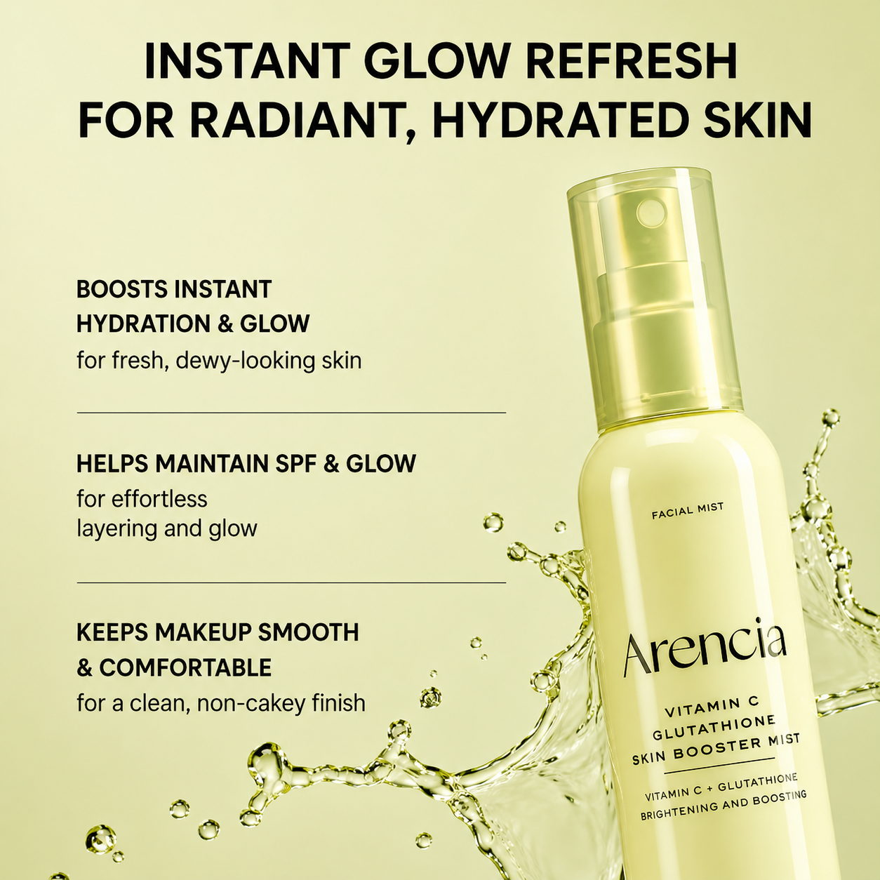 Arencia - Vitamin C Glutathione Skin Booster Mist | 100ml