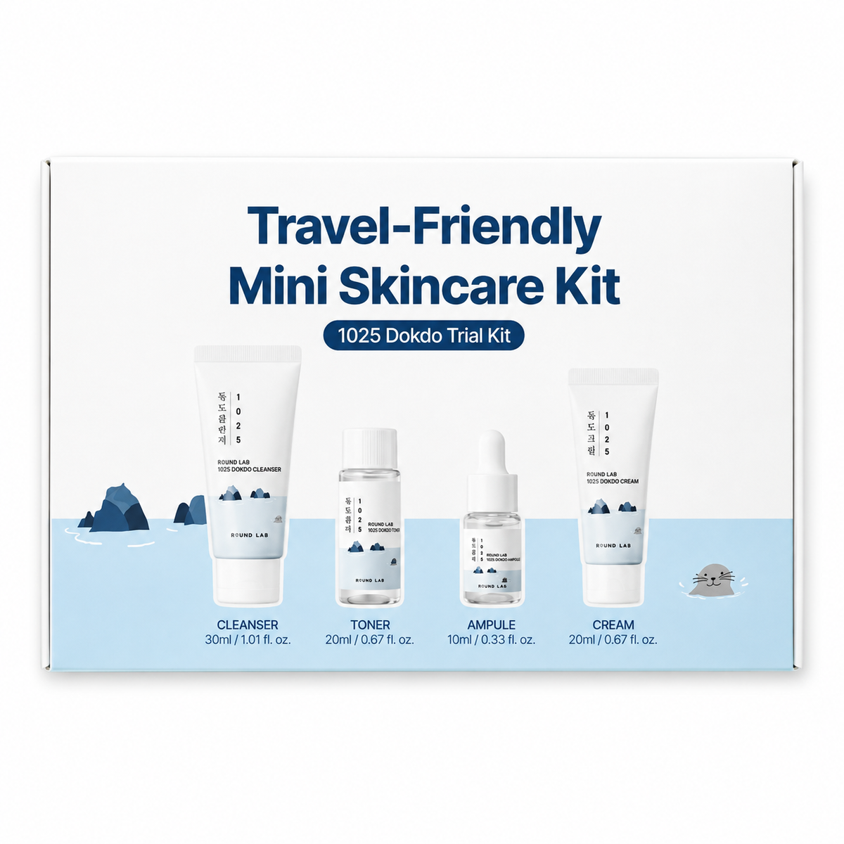 ROUND LAB - 1025 Dokdo Trial Kit | 4 piezas