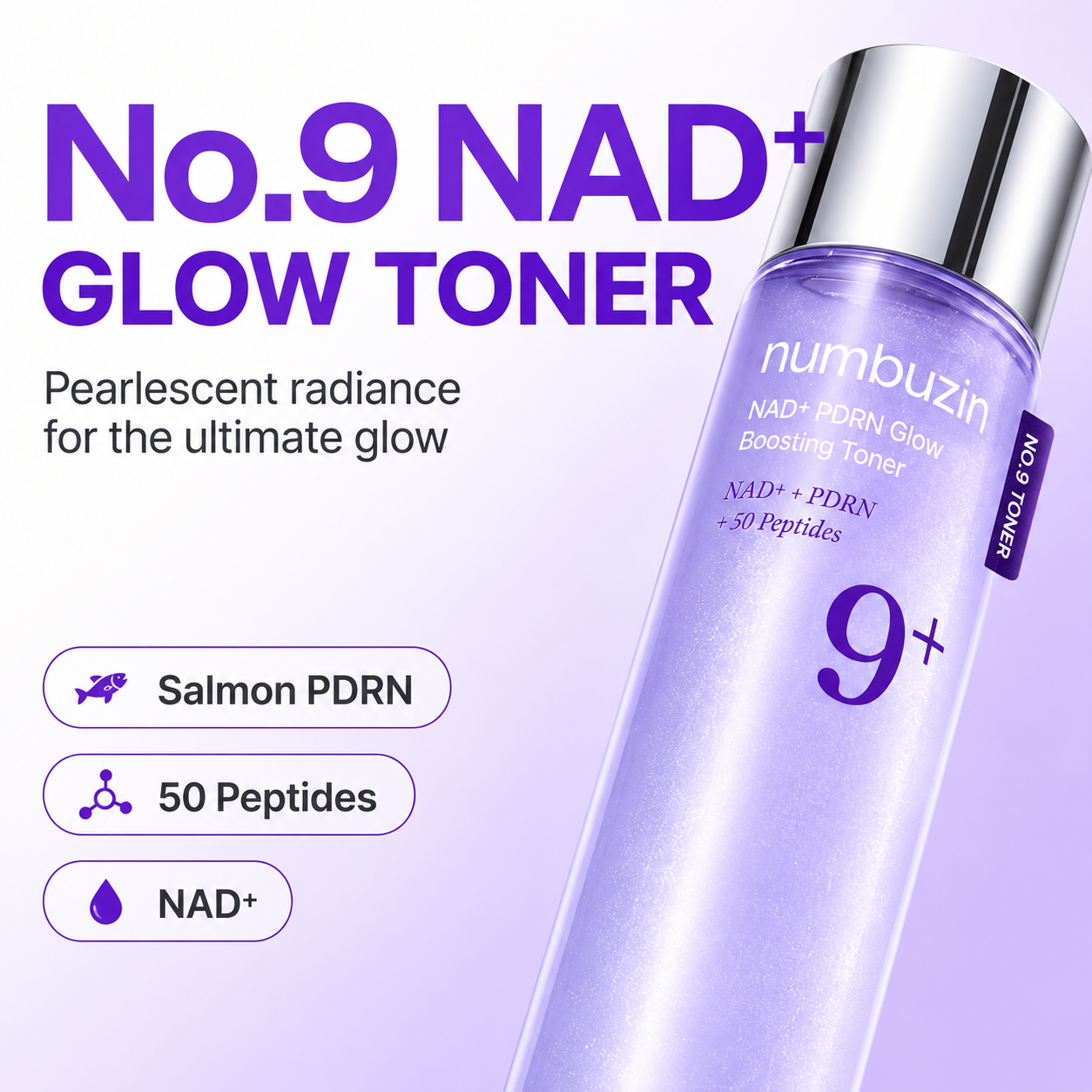 Numbuzin No.9 NAD+ PDRN Glow Boosting Toner | Toner 150 ml