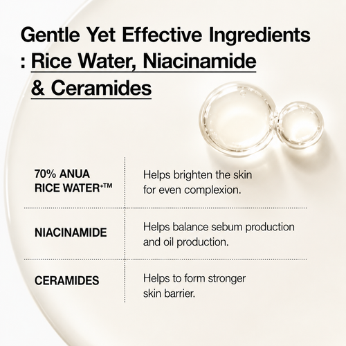 Anua - Rice 70 Glow Milky Toner | Tónico 250 ml