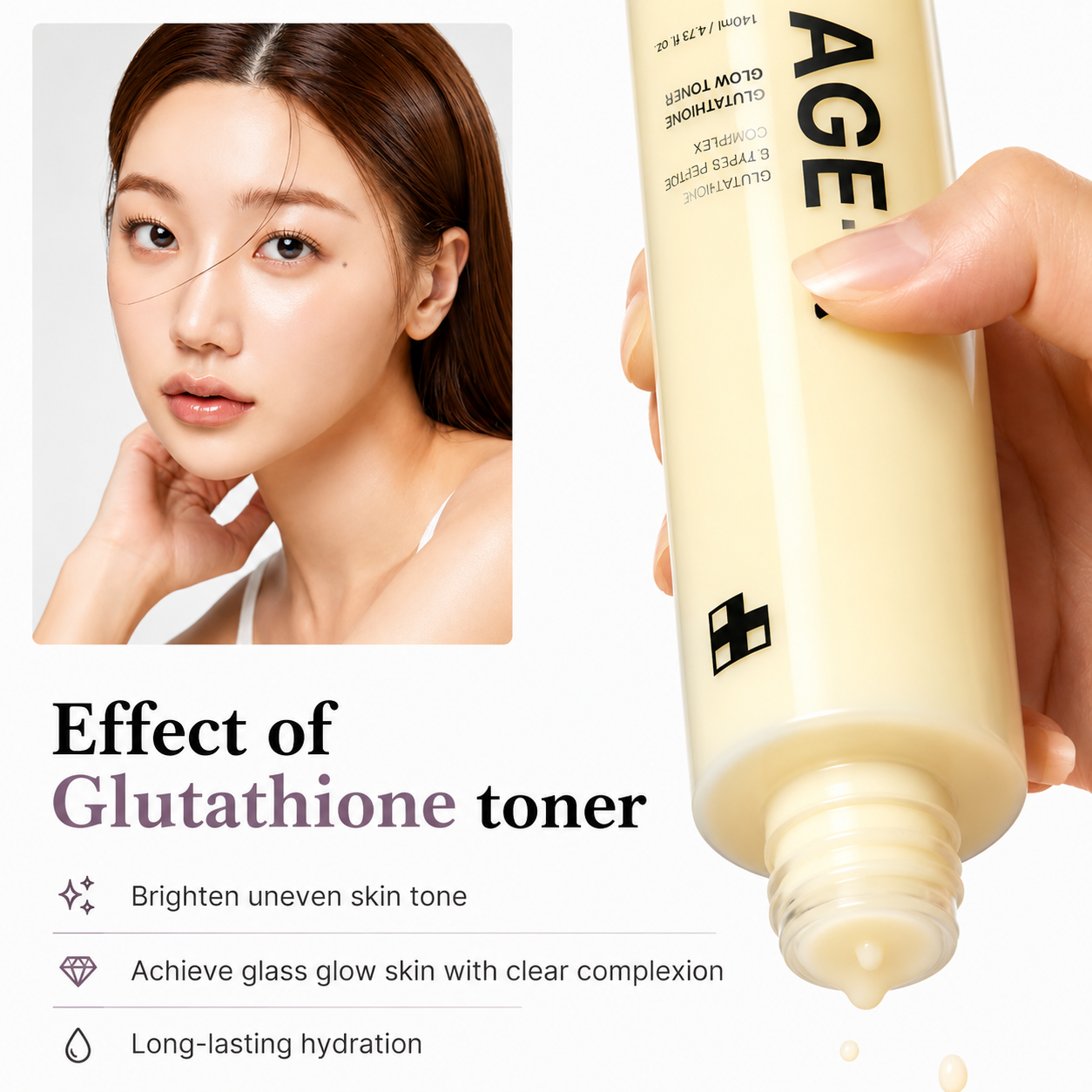 medicube - AGE-R Glutathione Glow Toner | Tónico 140 ml