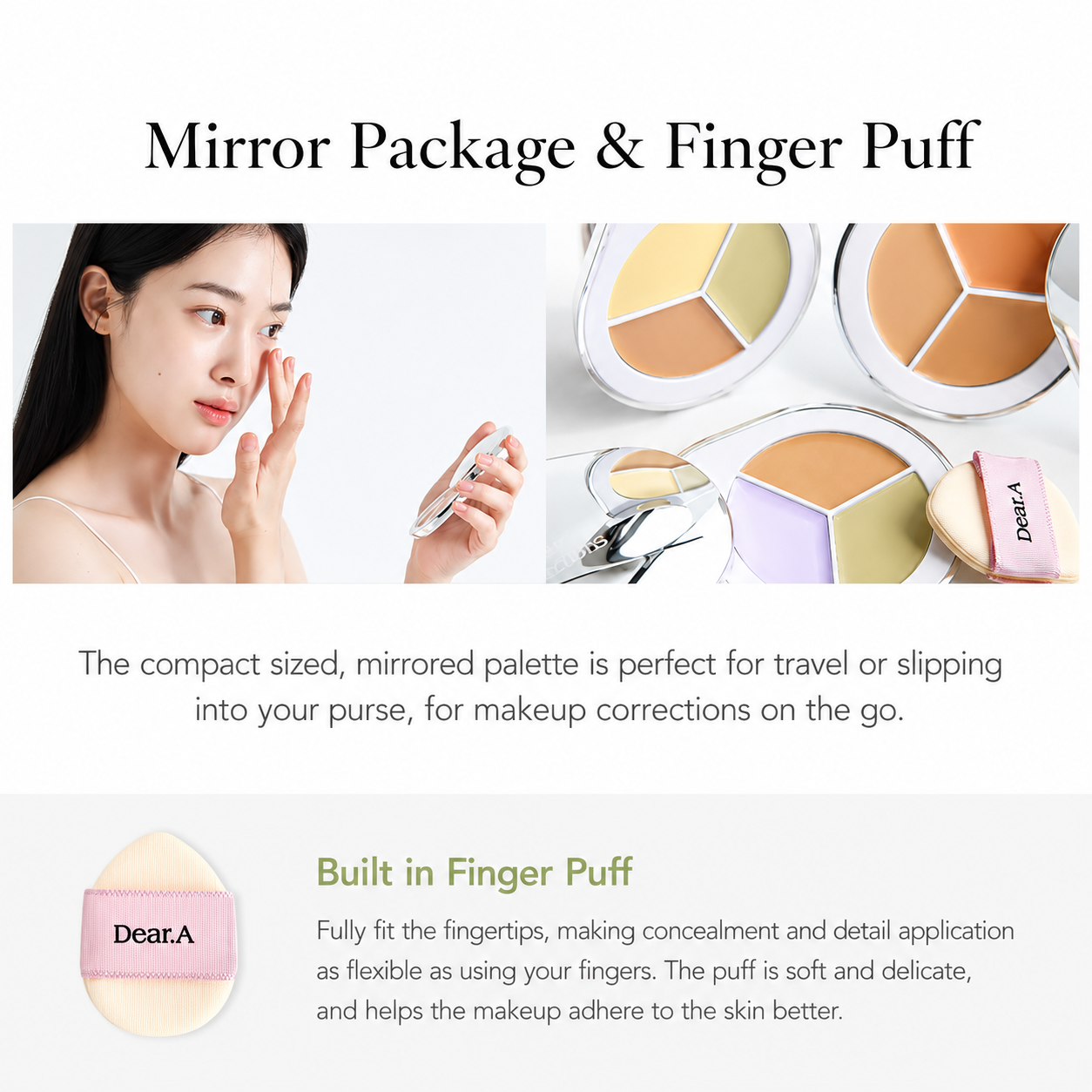 Dear.A - Perfect Cover Concealer Palette | Paleta de correctores
