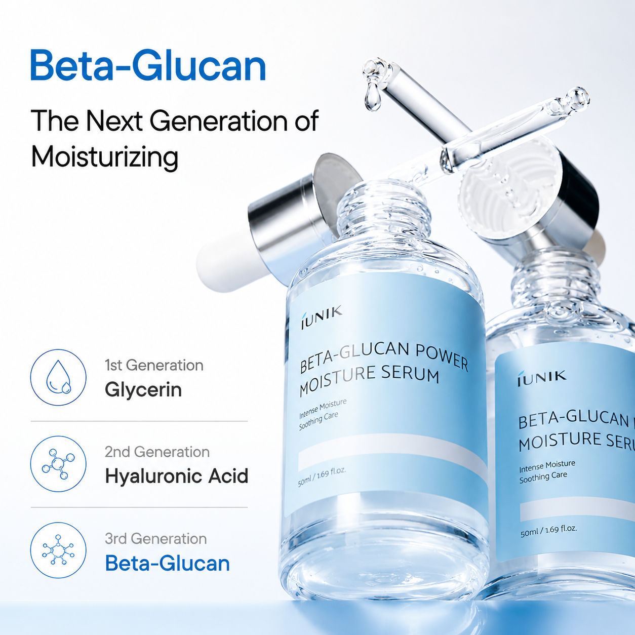 iUNIK - Beta-Glucan Power Moisture Serum | Sérum 50 ml