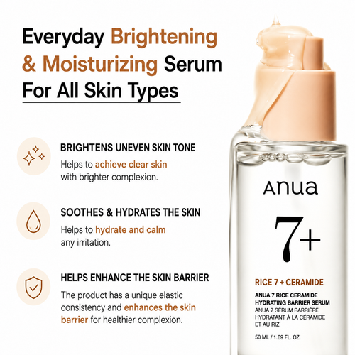 Anua - 7 Rice Ceramide Hydrating Barrier Serum | Sérum 50 ml