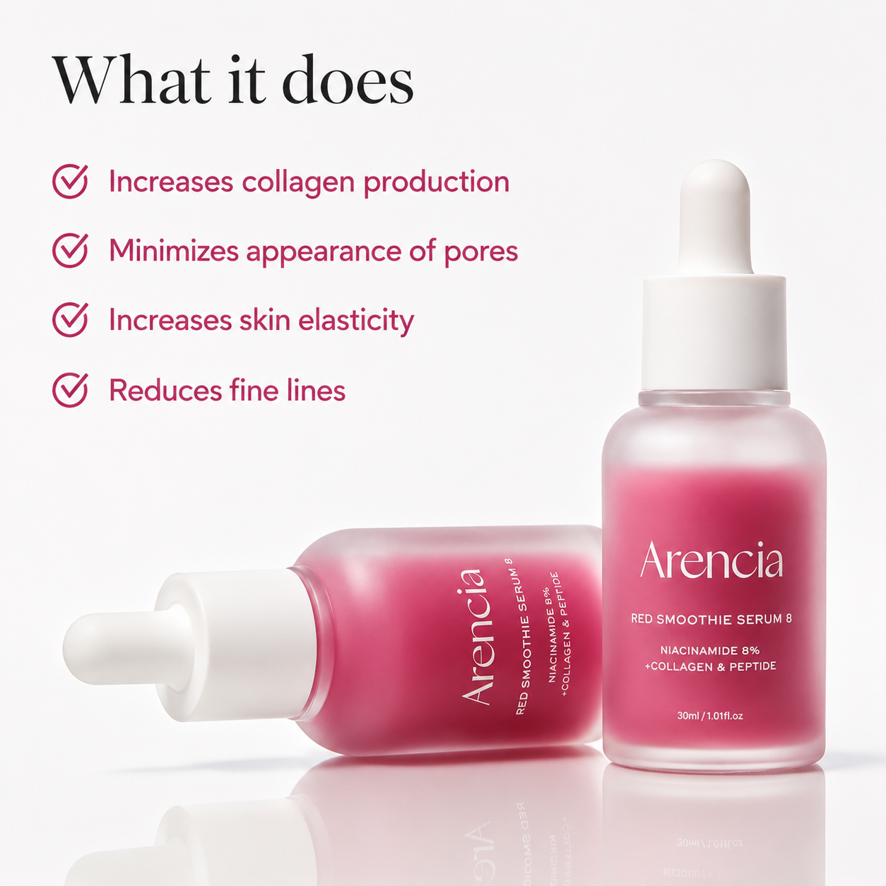 Arencia - Red Collagen + Peptide Smoothie Serum B | Sérum 30 ml