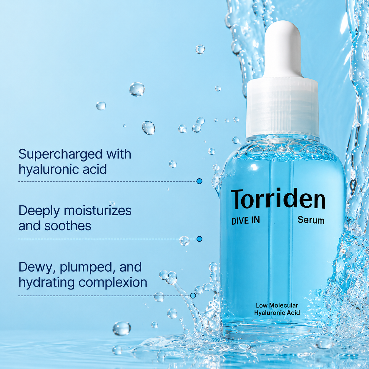 Torriden - DIVE-IN Low Molecular Hyaluronic Acid Serum | Sérum 50 ml