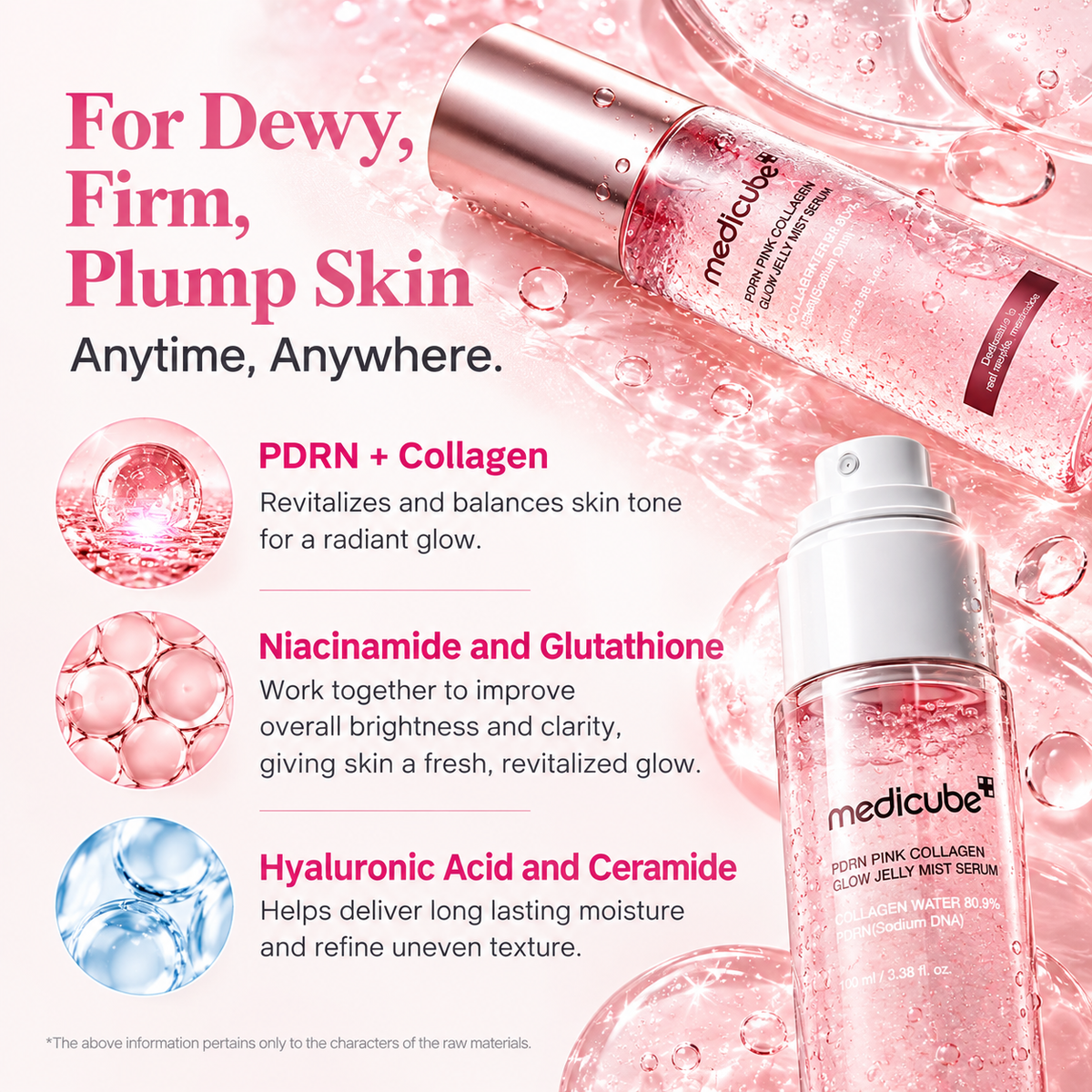 medicube - PDRN Pink Collagen Glow Jelly Mist Serum | 100 ml