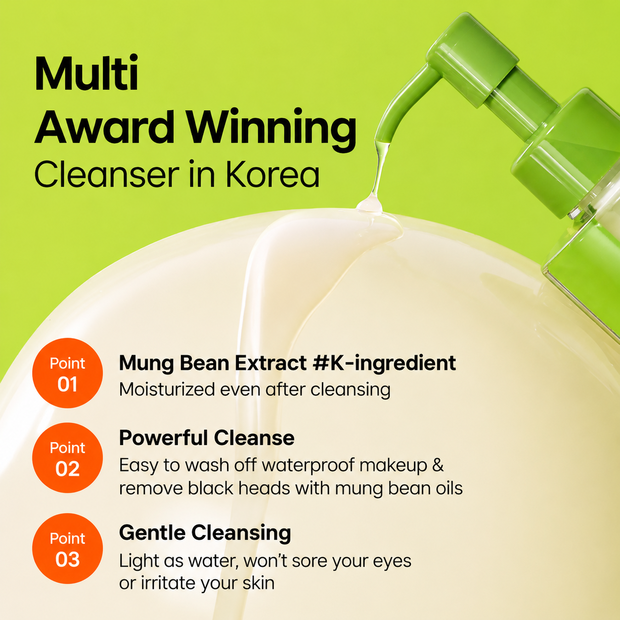 beplain - Mung Bean Cleansing Oil Jumbo | Aceite limpiador 200 ml