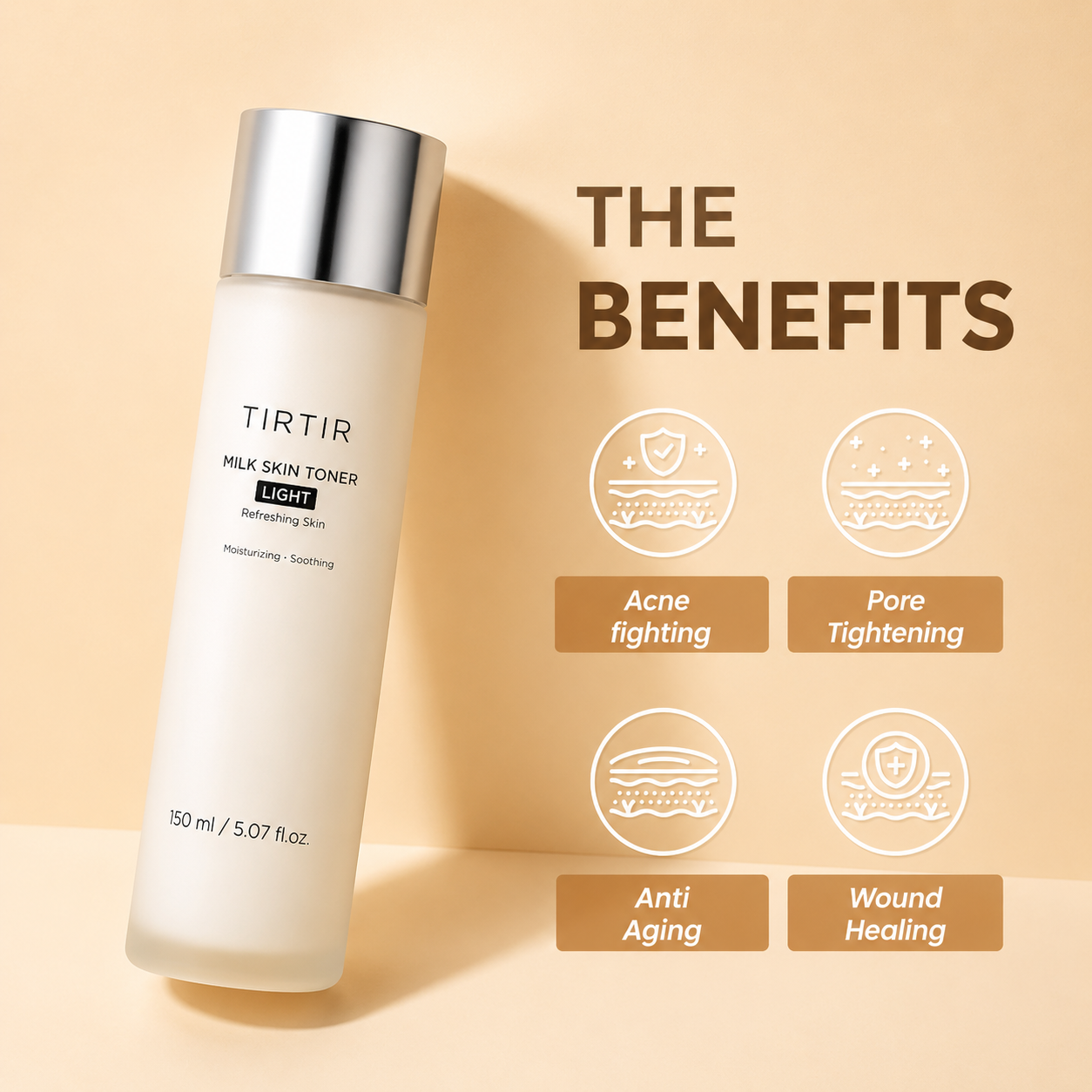 TIRTIR - Milk Skin Toner | Tónico 150 ml