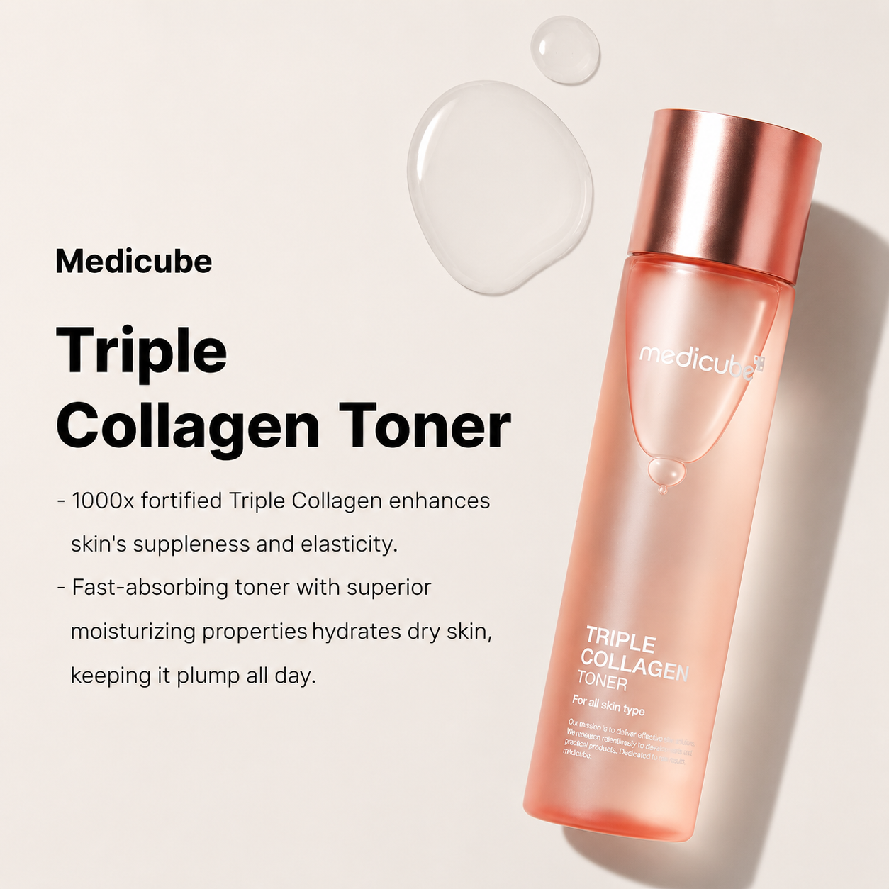 medicube - Triple Collagen Toner | Tónico 140 ml