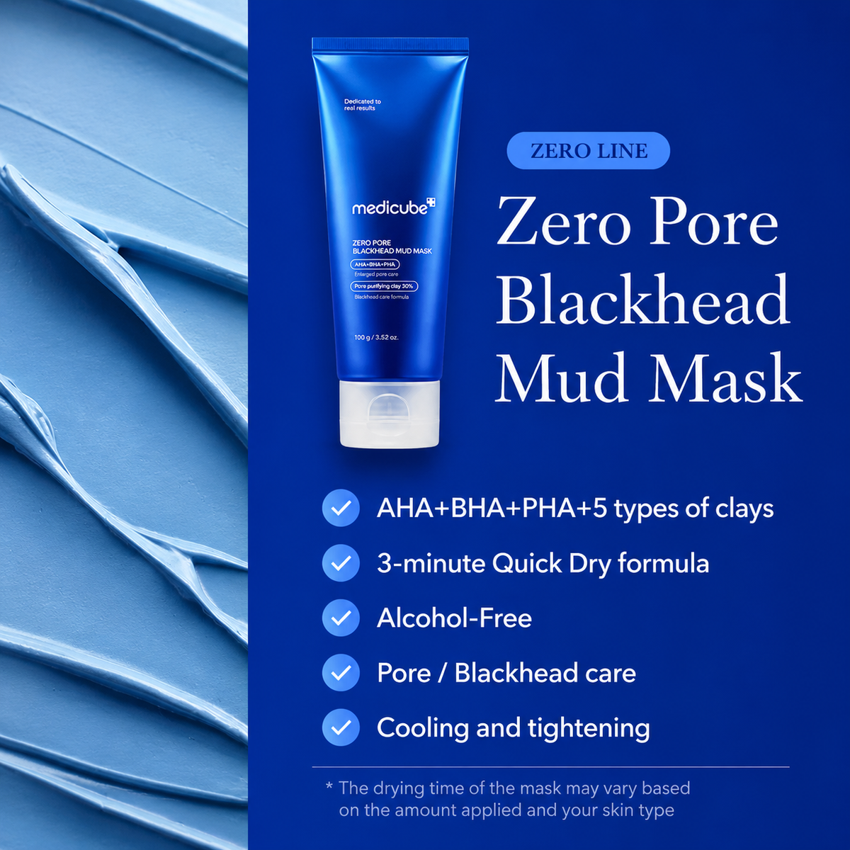 medicube - Zero Pore Blackhead Mud Mask | Mascarilla 100 g