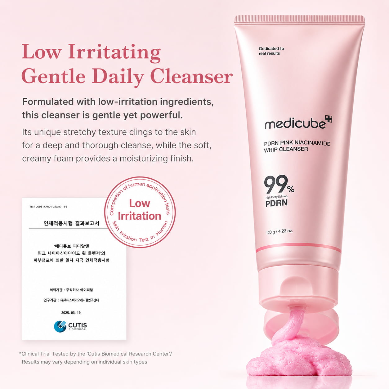 Medicube - PDRN Pink Niacinamide Whip Cleanser