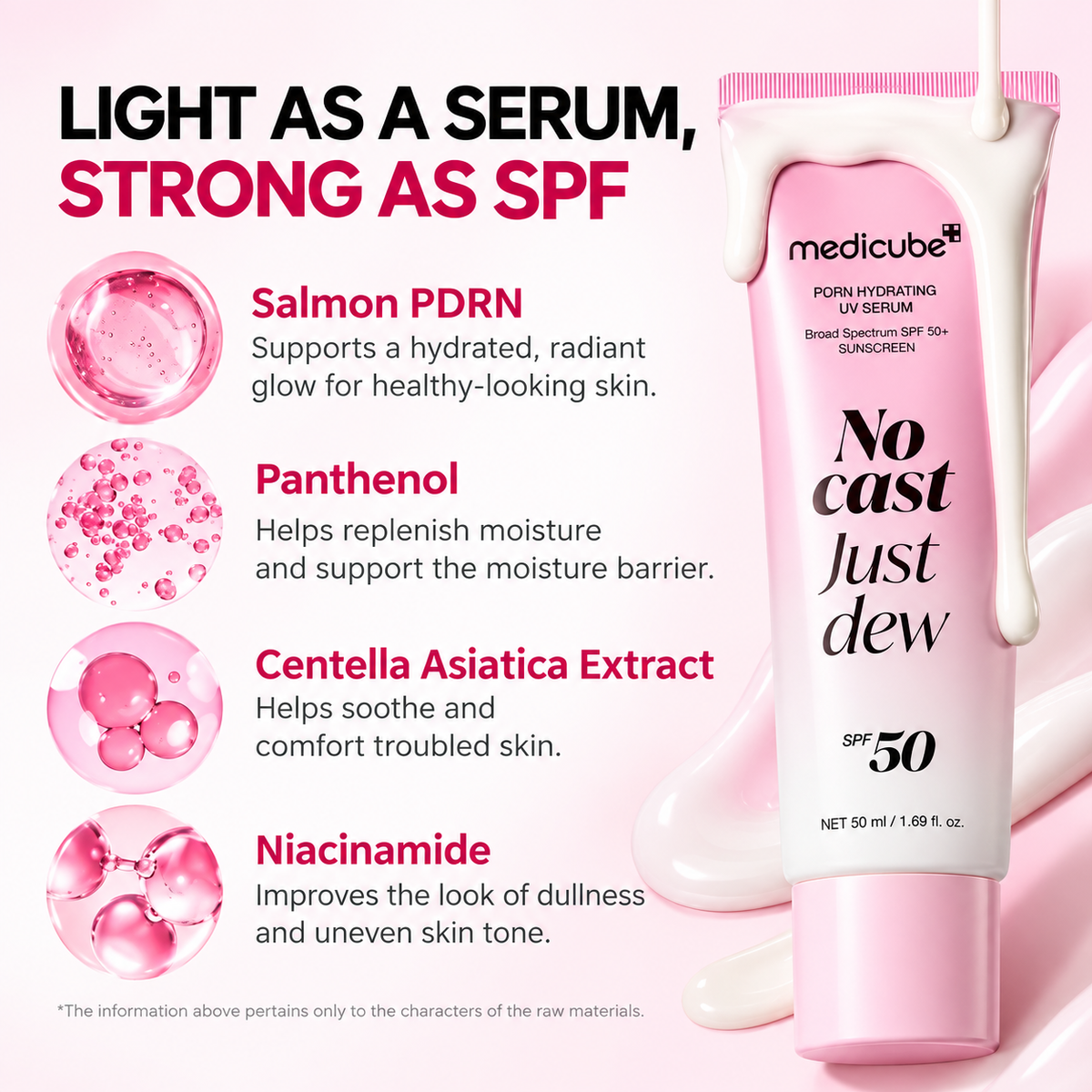 medicube - PDRN Hydrating UV Serum | Serum con bloqueador solar