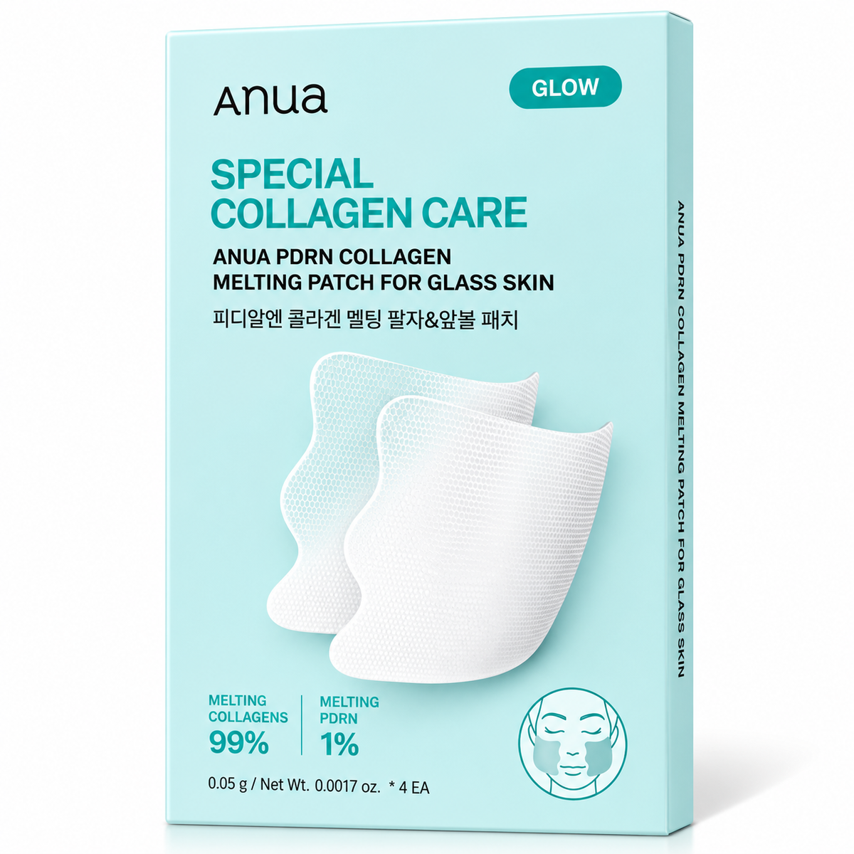 Anua - PDRN Collagen Melting Patch For Glass Skin | 4 Parches