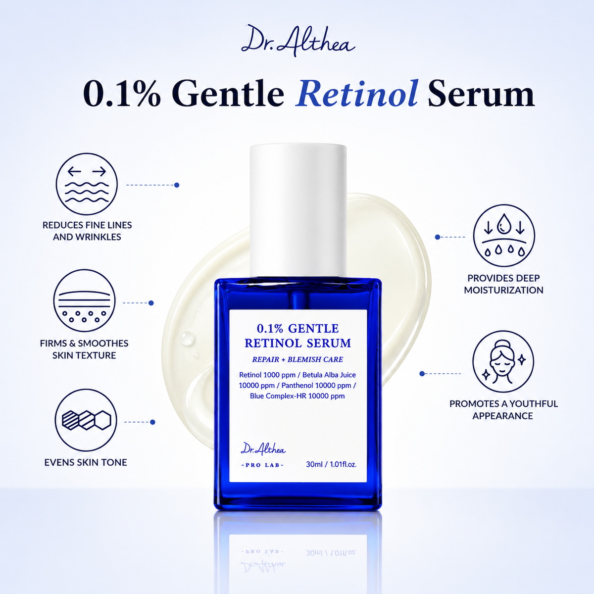 Dr. Althea - 0.1 Gentle Retinol Serum | 30 ml