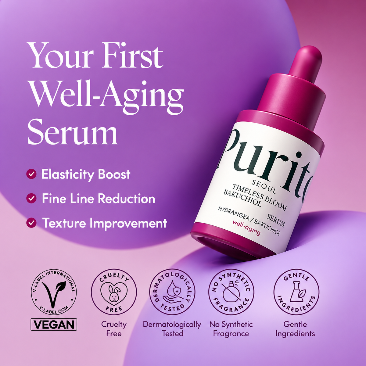 Purito Seoul - Timeless Bloom Bakuchiol Serum | 30 ml