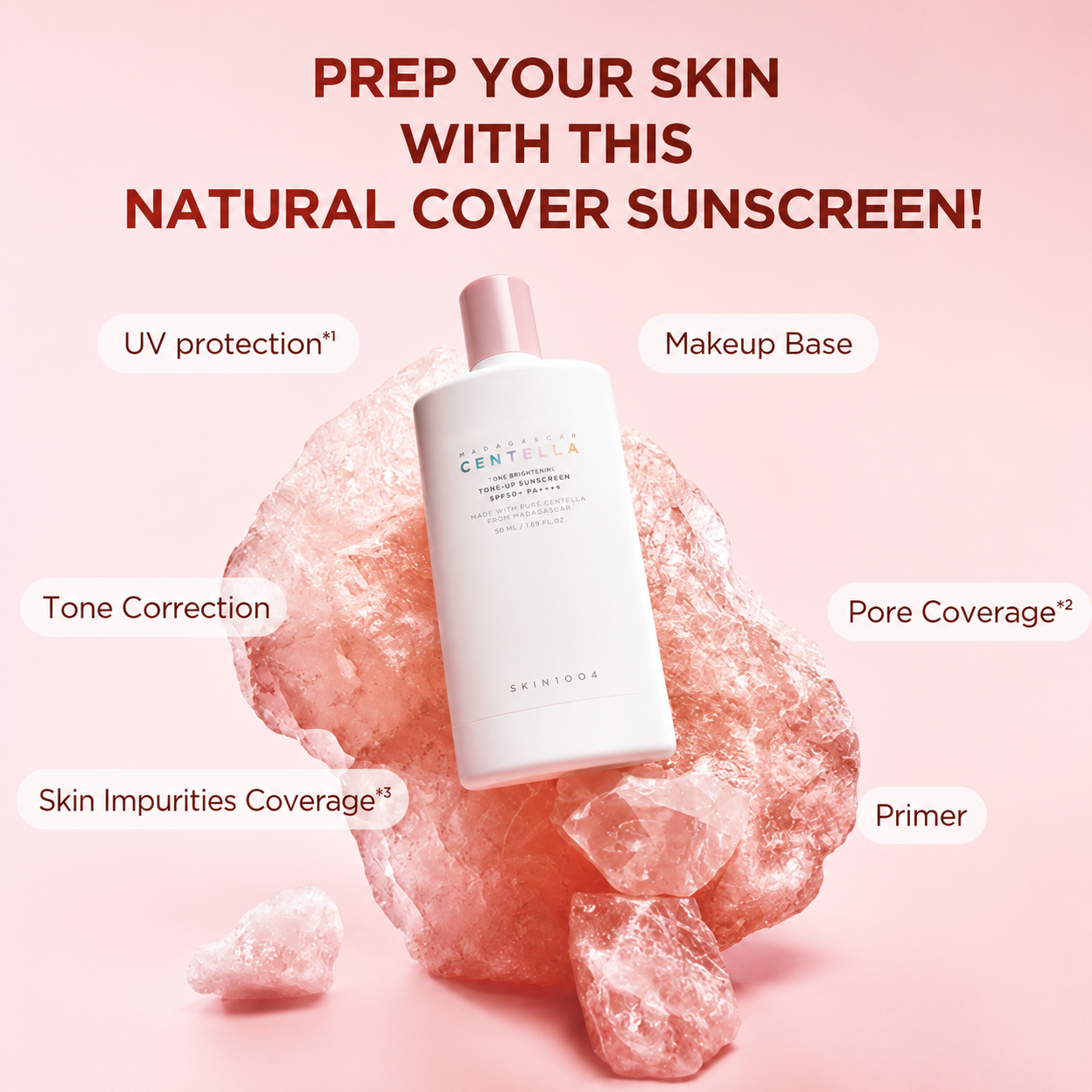 SKIN1004 - Madagascar Centella Poremizing Velvet Finish Sunscreen | Bloqueador Solar 50 ml