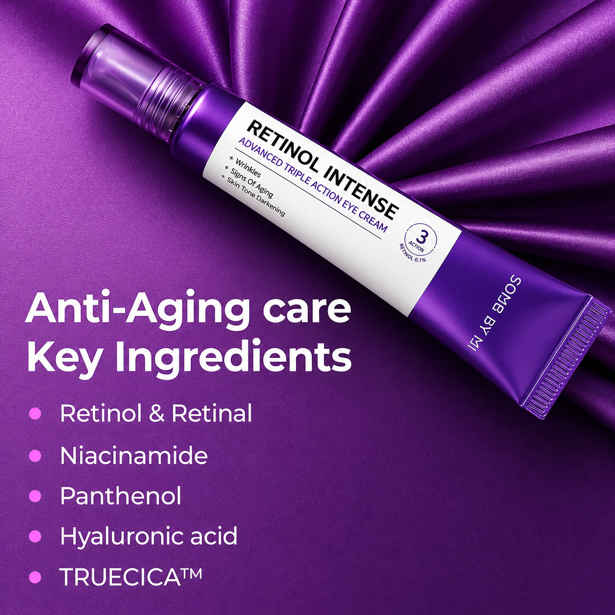 SOME BY MI - Retinol Intense Advanced Triple Action Eye Cream | Contorno de ojos 30 ml