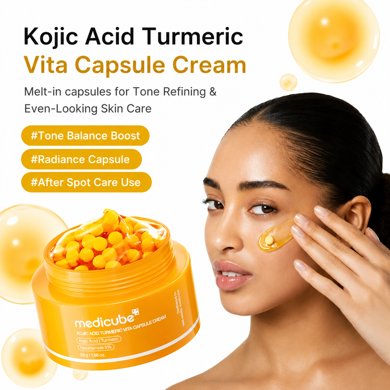 medicube - Kojic Acid Turmeric Vita Capsule Cream | Crema 50 g