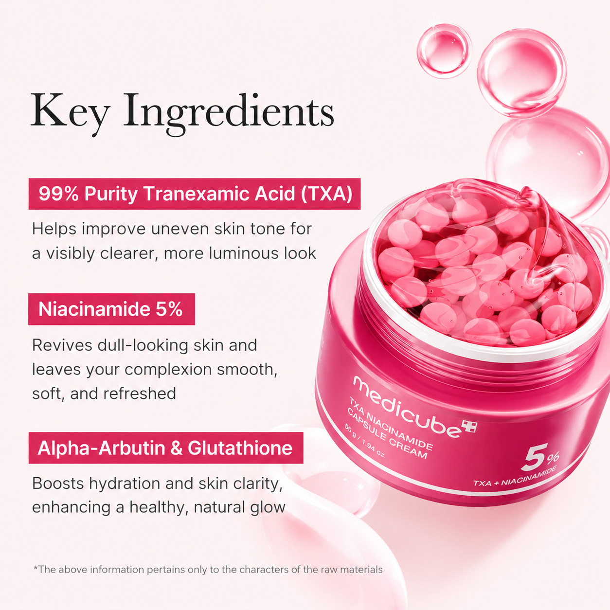 medicube - TXA Niacinamide Capsule Cream | Crema 50 g
