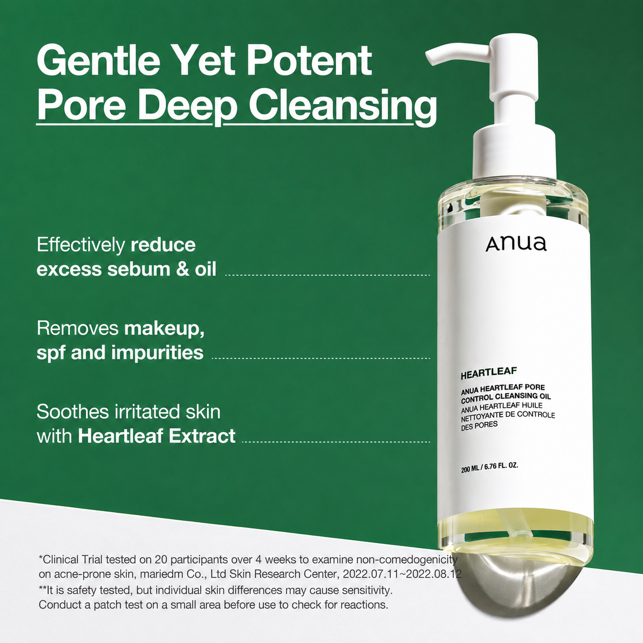 Anua - Heartleaf Pore Control Cleansing Oil | Aceite limpiador 200 ml