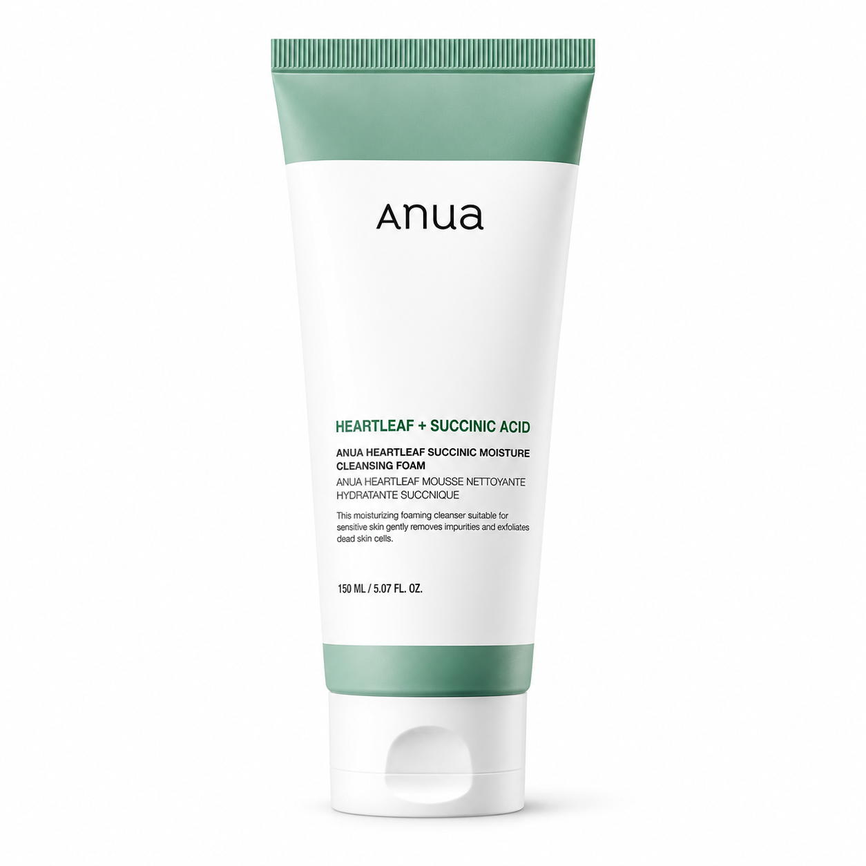 Anua - Heartleaf Succinic Moisture Cleansing Foam | Espuma limpiadora 150 ml
