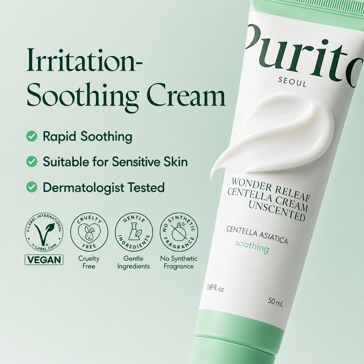 Purito SEOUL - Wonder Releaf Centella Cream | Crema 50 ml