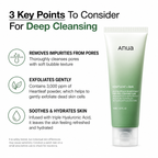 ANUA - Heartleaf Quercetinol Pore Deep Cleansing Foam | Espuma Limpiadora 150 ml