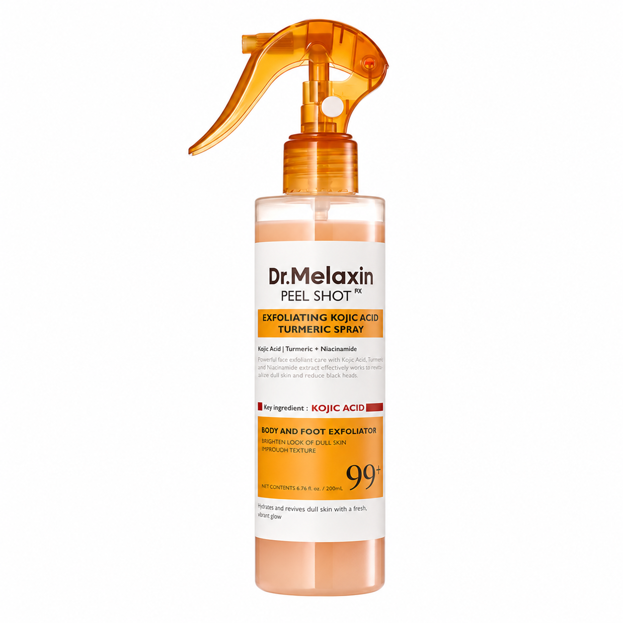 Dr.Melaxin - Peel Shot Exfoliating Kojic Acid Turmeric Spray | Exfoliante 200 ml