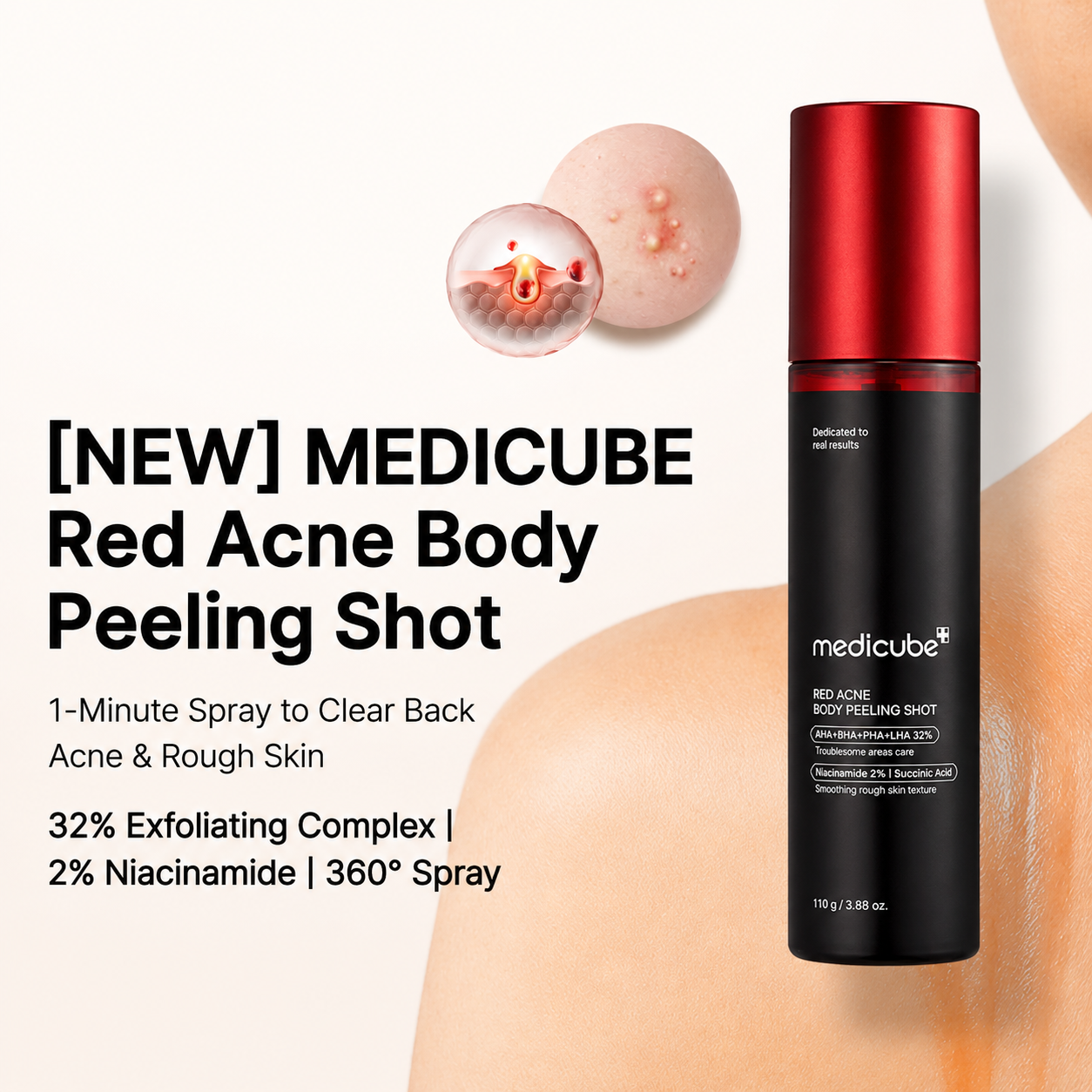medicube - Red Acne Body Peeling Shot