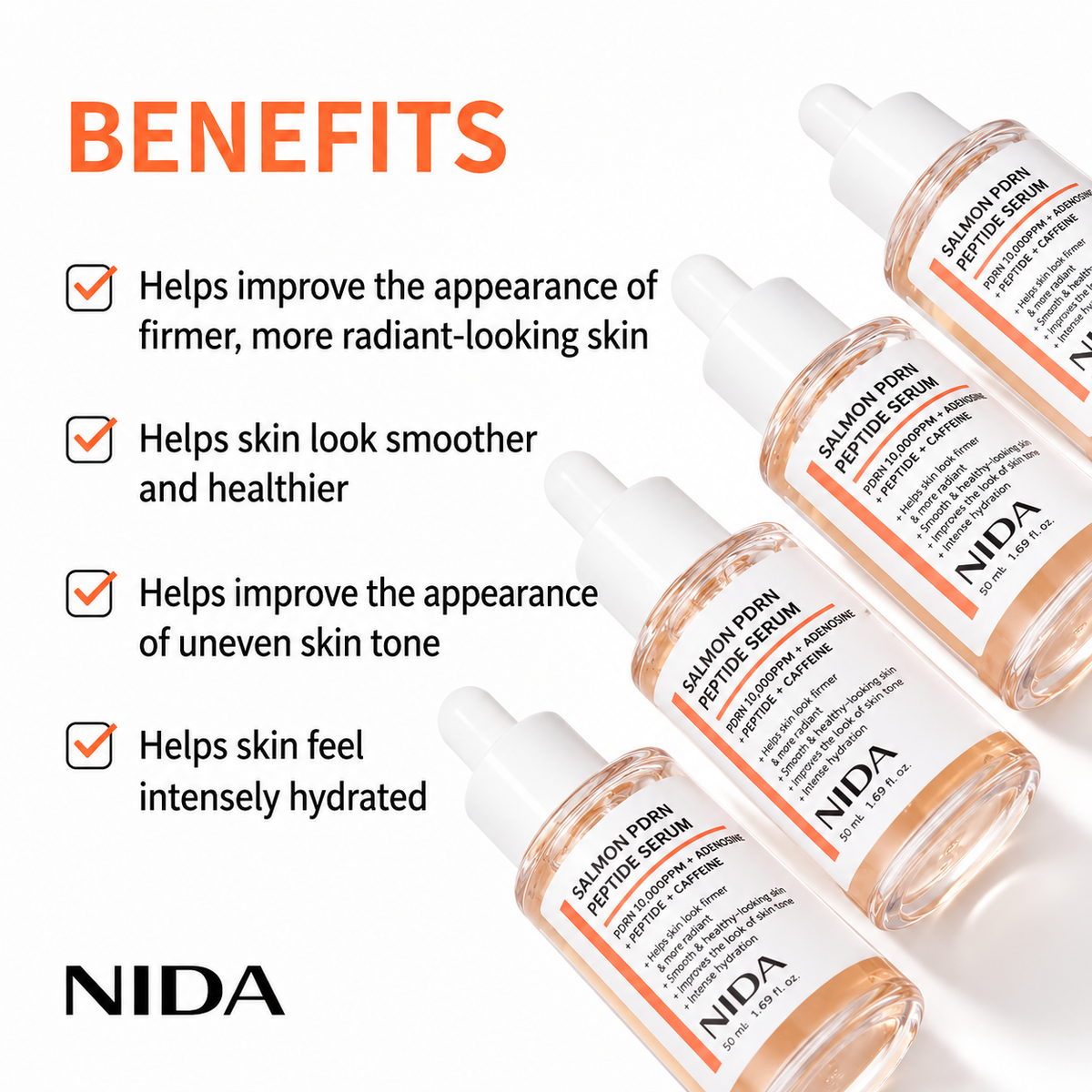 NIDA - Salmon PDRN Peptide Serum | 50 ml