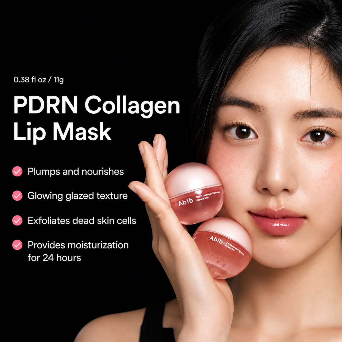 Abib PDRN Collagen Lip Mask Glazed Jelly | Mascarilla para labios 11 g