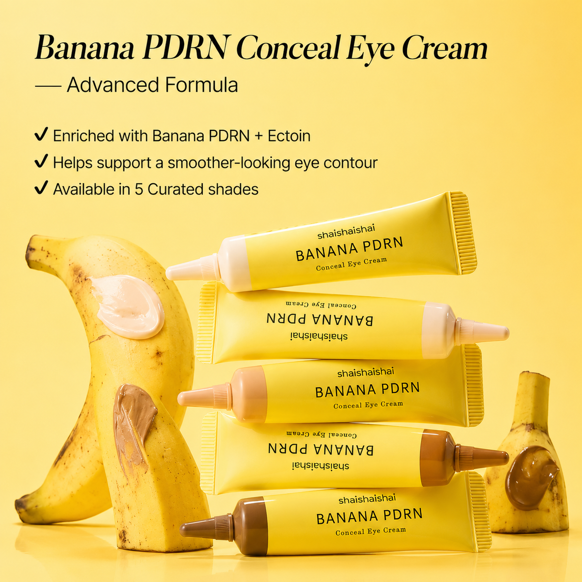 shaishaishai - BANANA PDRN Conceal Eye Cream | Crema para ojos