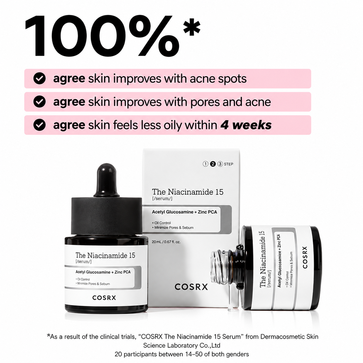 COSRX - The Niacinamide 15 Serum | Sérum para Control de Sebo 20 ml