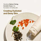 HEVEBLUE - Salmon Caring Centella Cream | Crema facial con PDRN de Salmón 100 ml