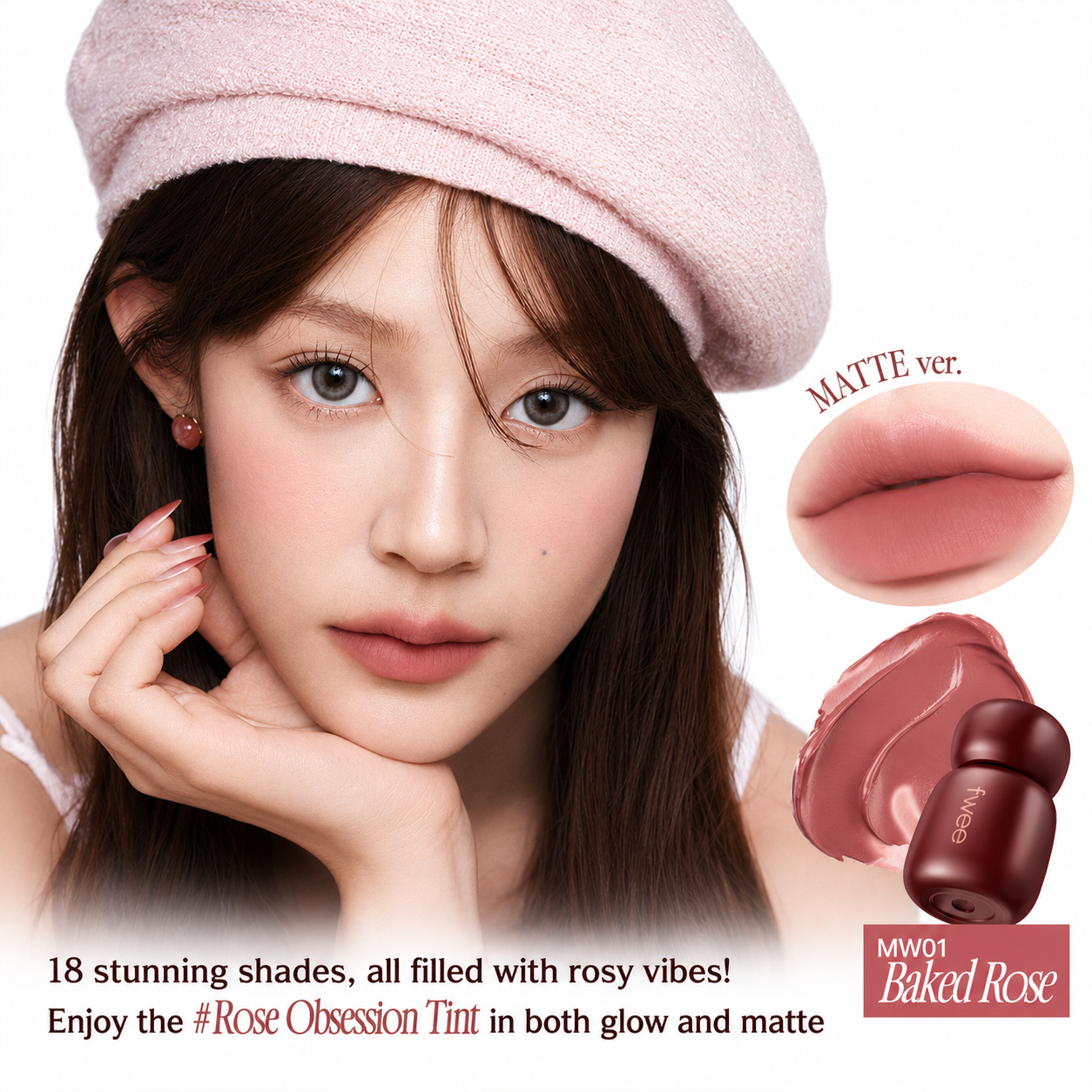 fwee - Rose Obsession Stay-Fit Lip Tint
