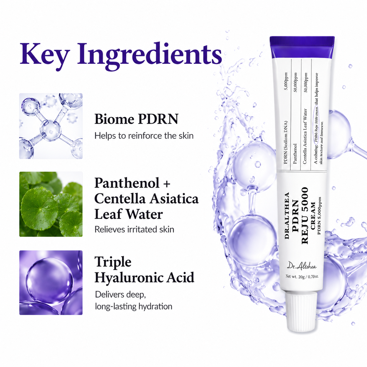Dr. Althea - PDRN Reju 2000 Cream | Crema Rejuvenecedora 20 g