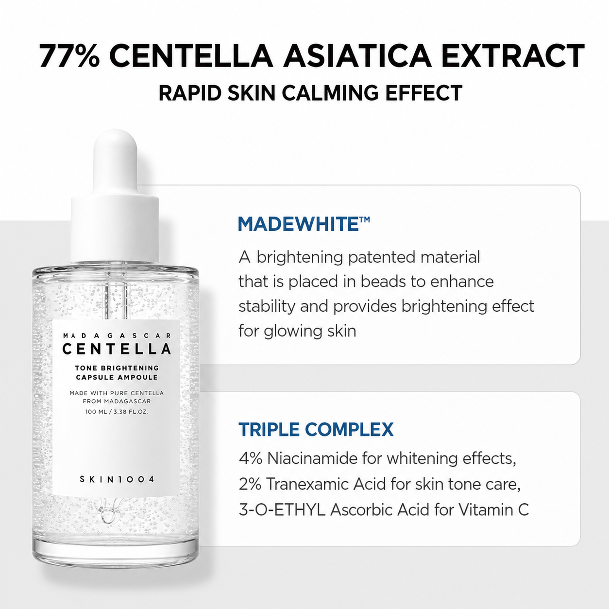 SKIN1004 - Madagascar Centella Tone Brightening Ampoule 50 ml