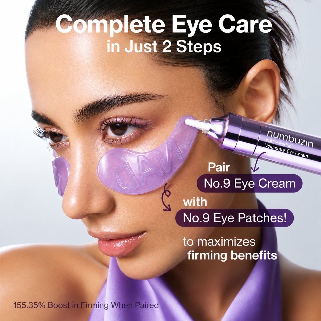 Numbuzin - No.9 NAD+ Retinol Volumetox Eye Cream 10ml