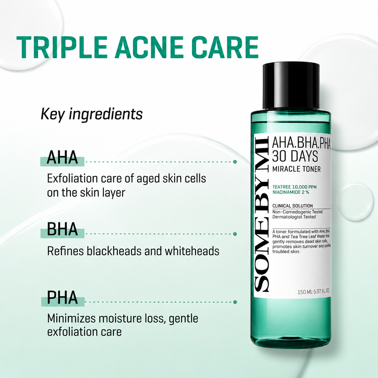 Some By Mi - AHA-BHA-PHA 30 Days Miracle Toner | Tónico 150 ml