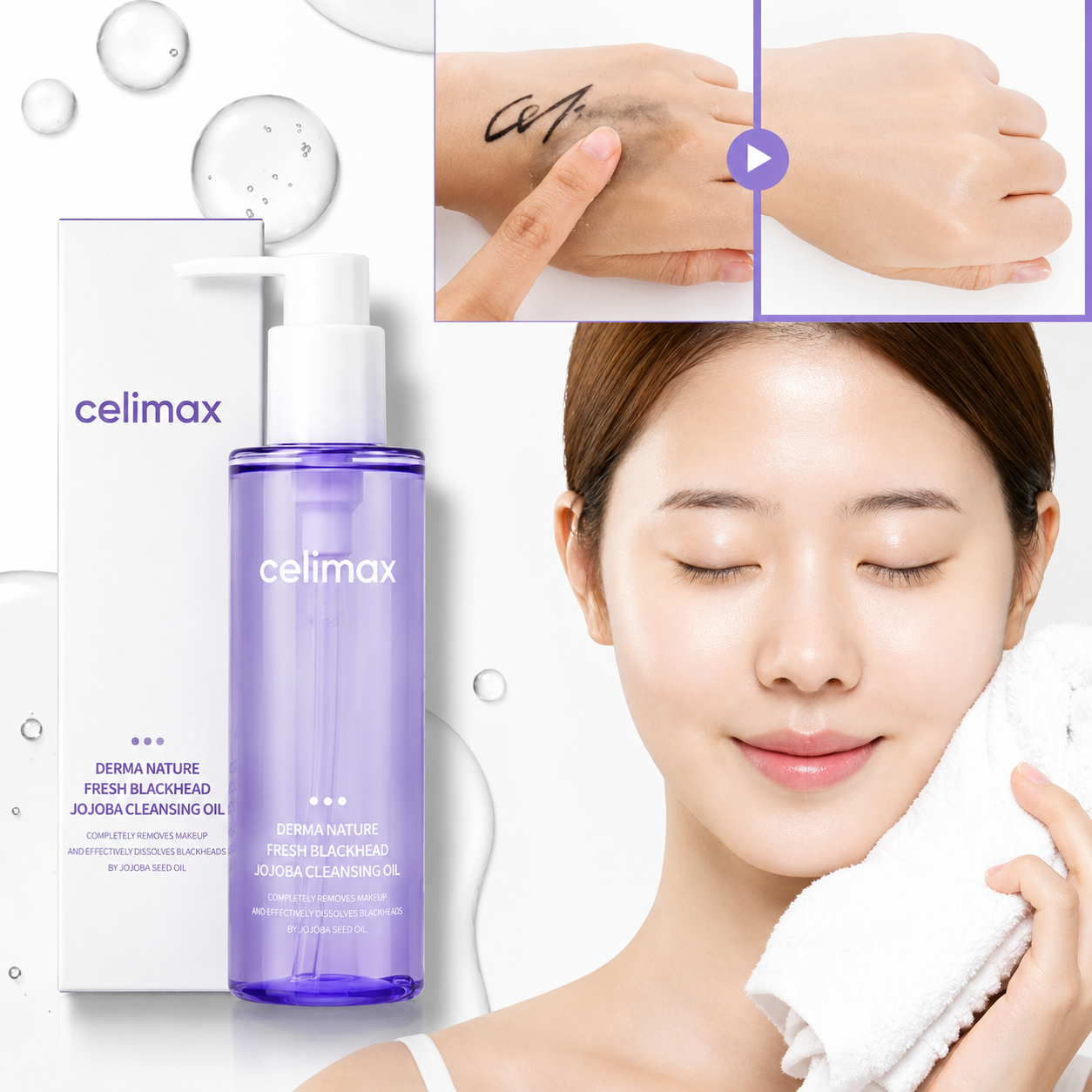 Celimax - Derma Nature Fresh Blackhead Jojoba Cleansing Oil | Aceite limpiador 150 ml