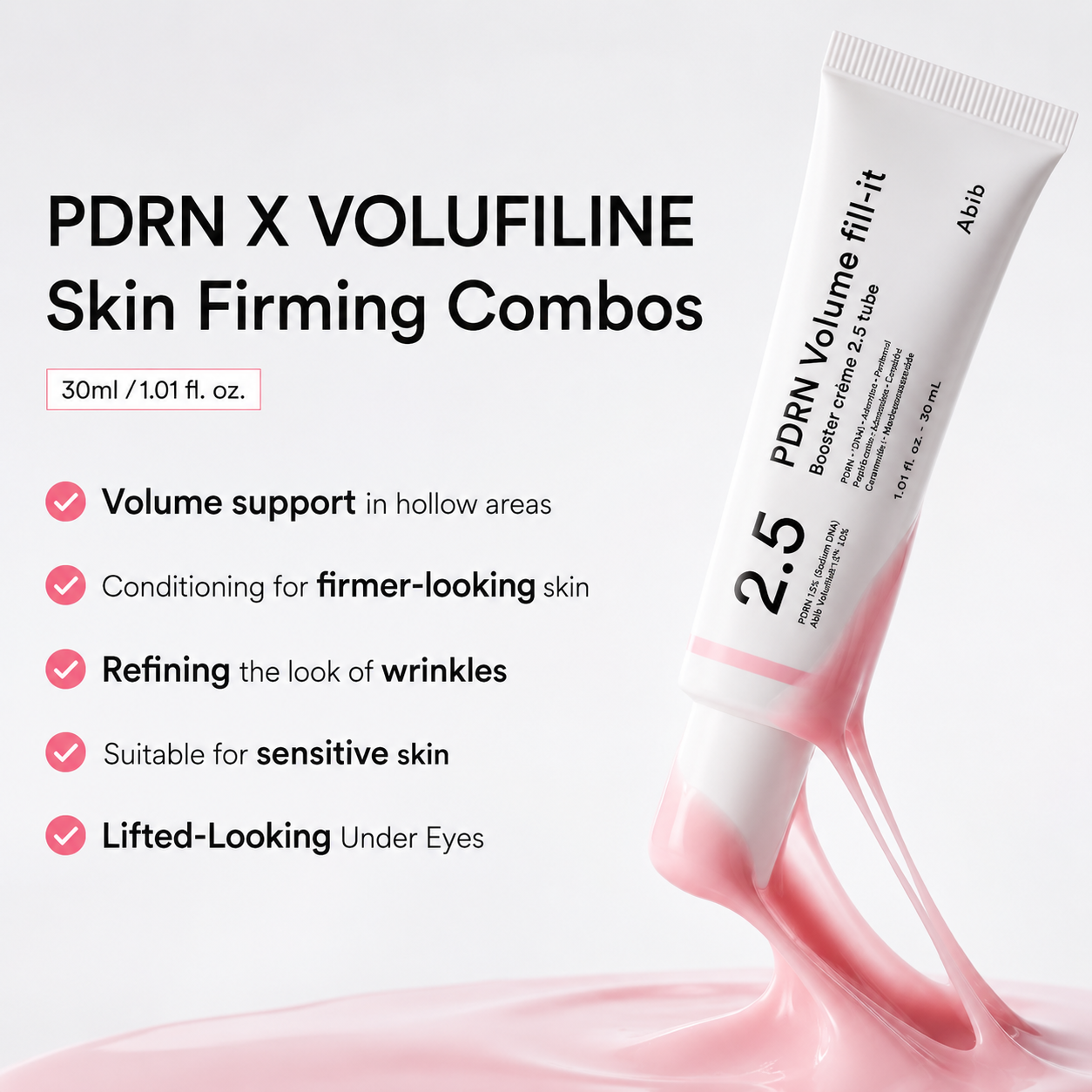 Abib - PDRN Volume Fill-it Booster Crème 2.5 Tube | Crema facial 30 ml