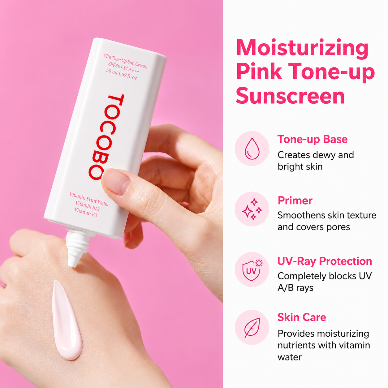 Tocobo - Vita Tone Up Sun Cream | Protector solar 50 ml
