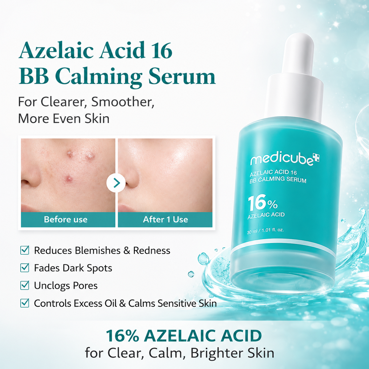 medicube - Azelaic Acid 16 BB Soothing Serum | 30 ml